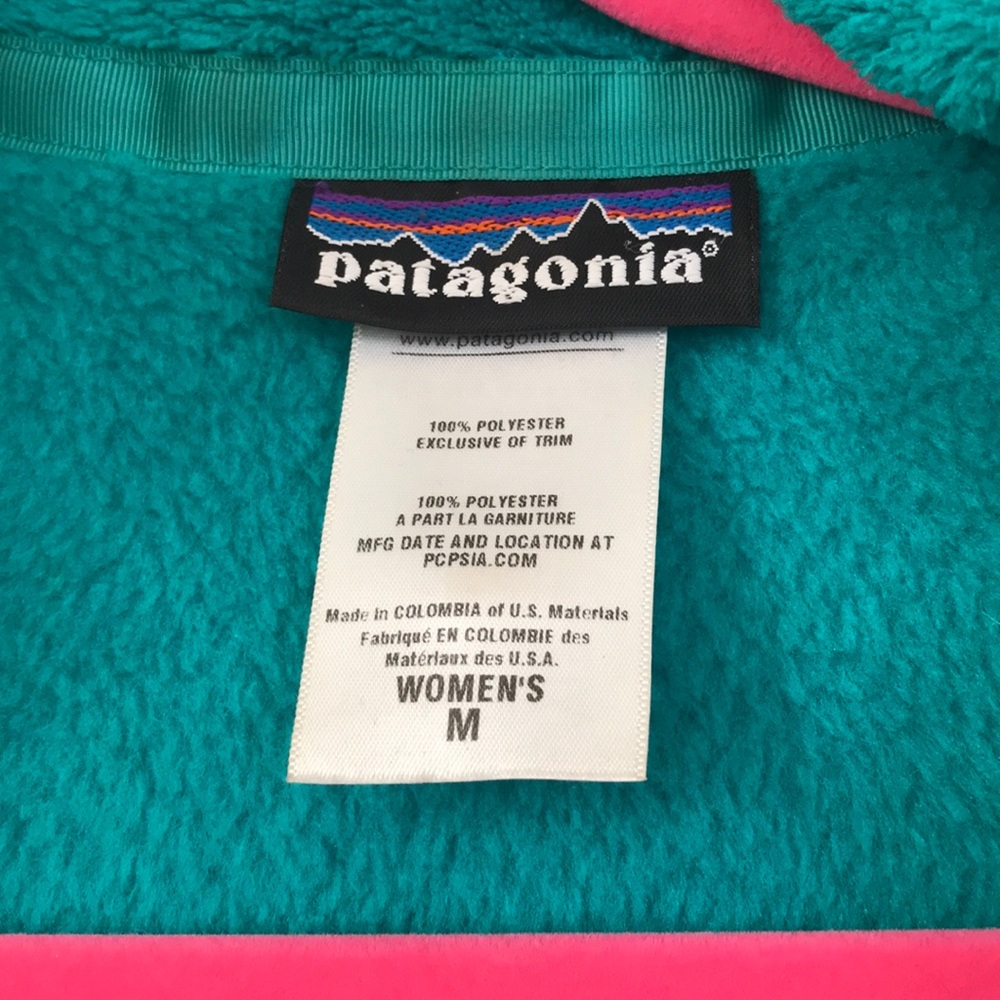 Patagonia re took full zip M green - Picture 2 of 4